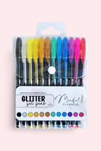 12pc glitter gel pens for journals, sparkly journaling pens Australia