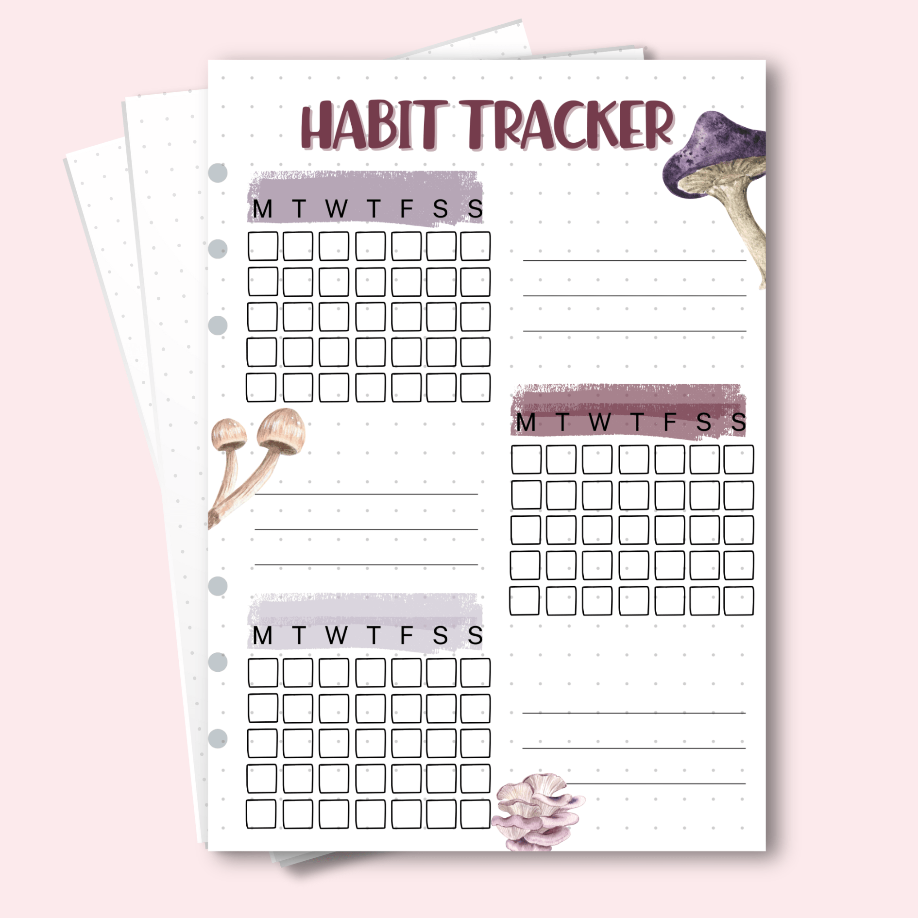 A5 September habit tracker page for building daily routines.