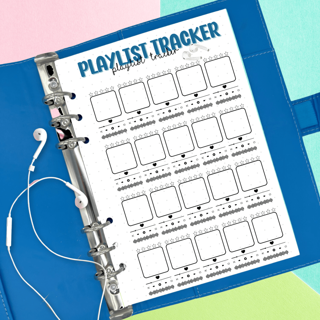 A5 music rating journal page for creative minds