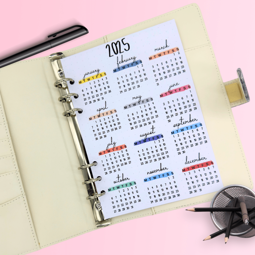 A5 planner cover with card slots, lace fabric and magnetic closure