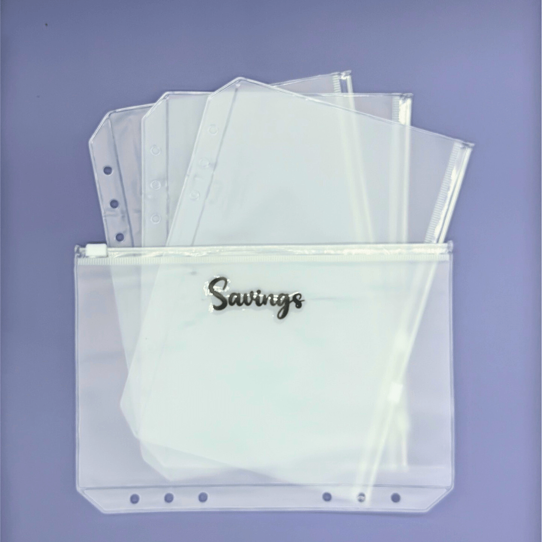 Clear waterproof cash envelope for budgeting