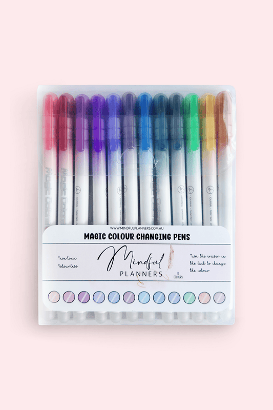 Dual-ended marker pens for planners, drawing, and bullet journals