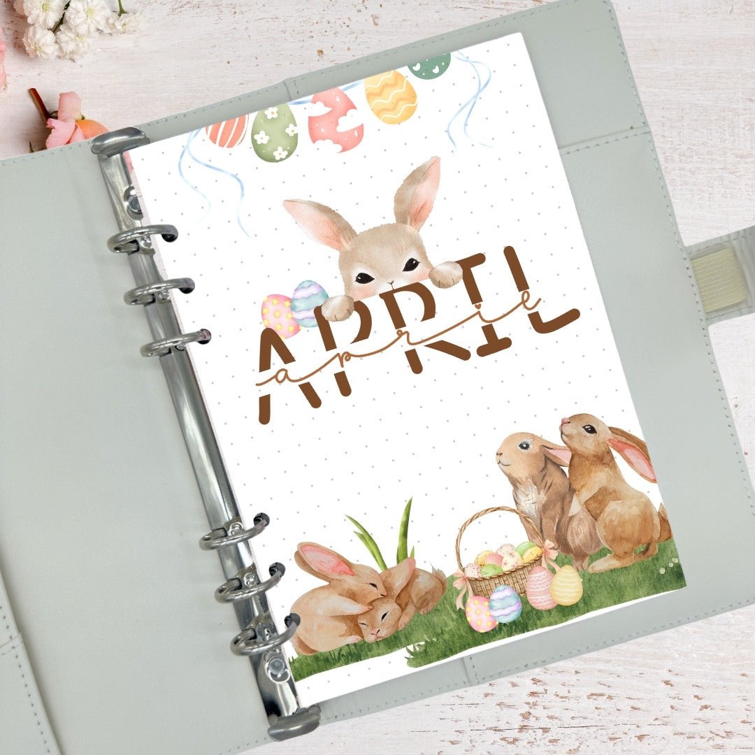 Easter themed planner cover page A5 size for personalised planner Australia