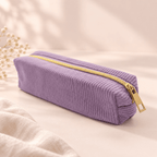 Faded purple velvet pencil case with gold zip, included in the Pen Lovers Bundle