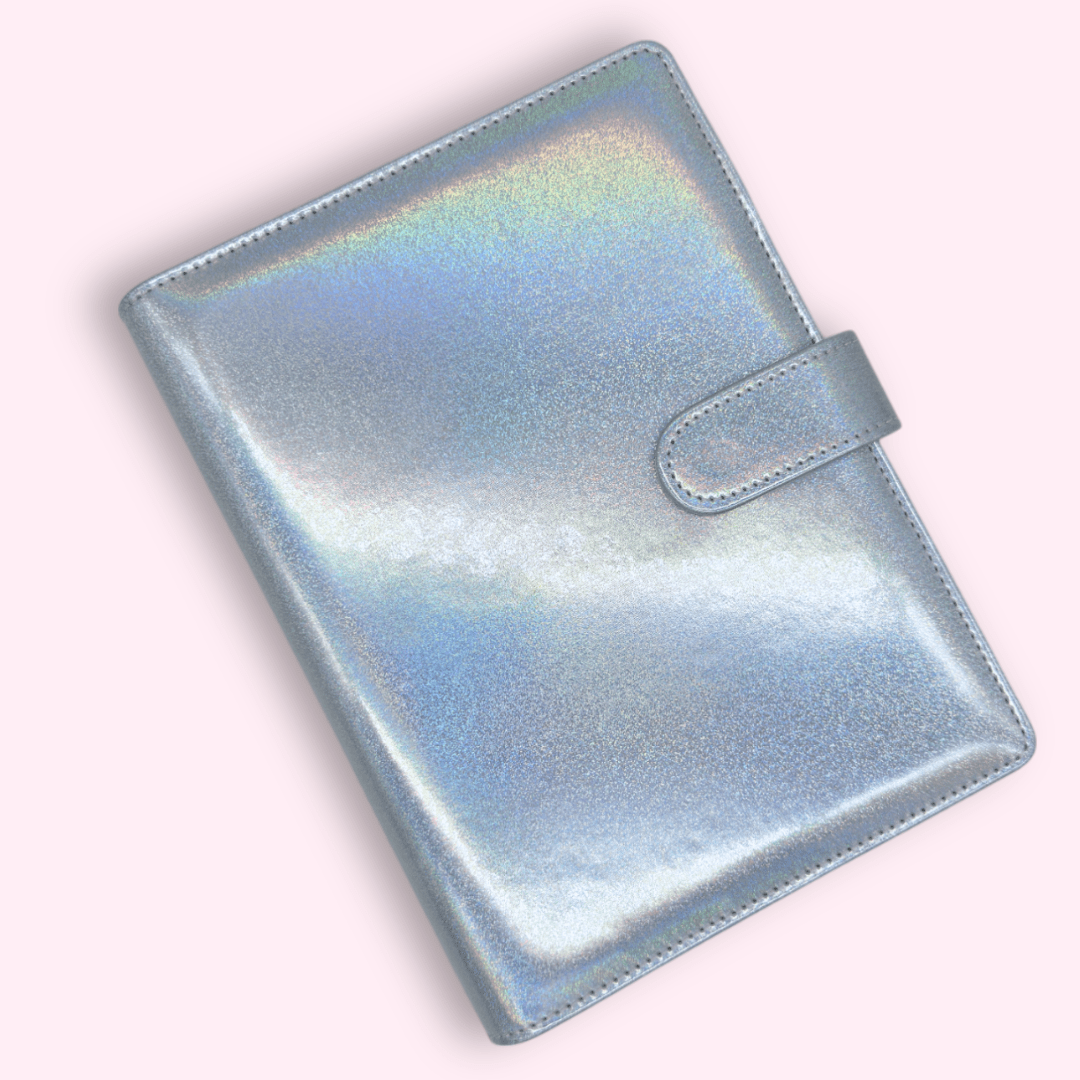 Silver glittery A5 journal cover for your bullet journal