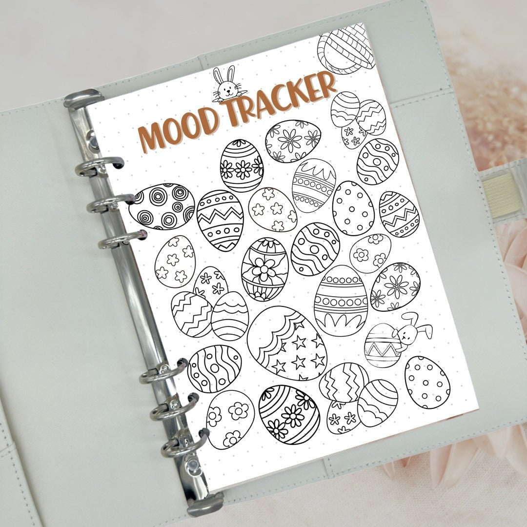 mood tracker bullet style planner page A5 wellness journal Australia