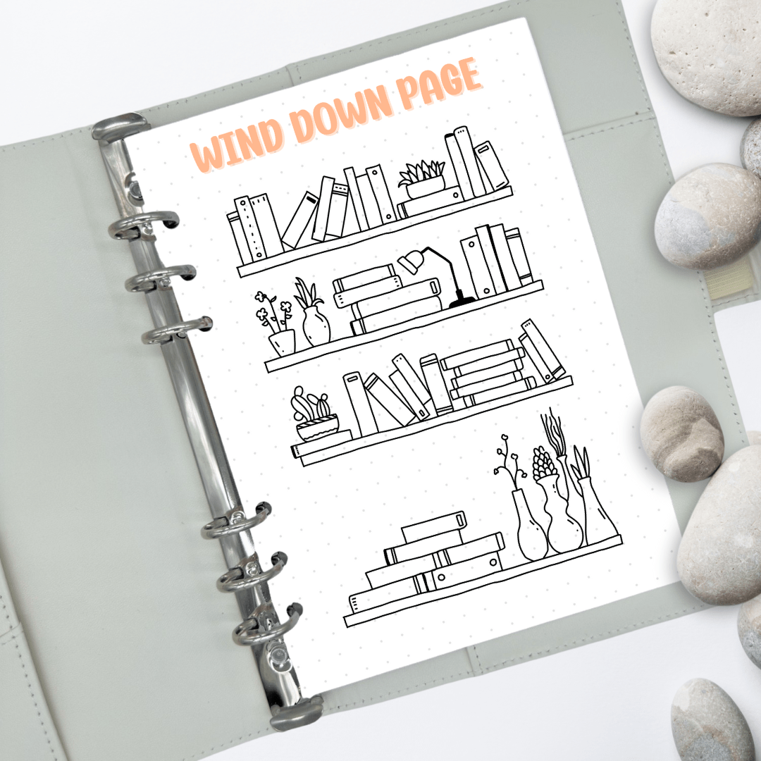 self-care colouring insert for emotional balance